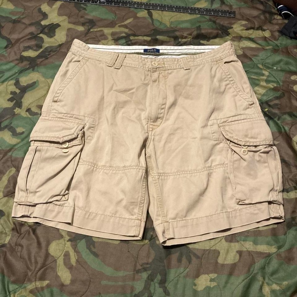 Polo Ralph Lauren fatigue cargo shorts military vtg y2k mens 39/9,5